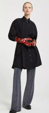 Load image into Gallery viewer, Ottod’Ame Black Oversized Poplin Shirt - Dress
