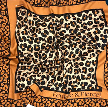 Load image into Gallery viewer, Tidings Silk Statement Scarf Orange “Femme &amp; Fierce

