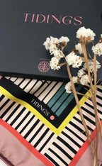 Tidings Large Statement Silk Scarf “Be-You-tiful“