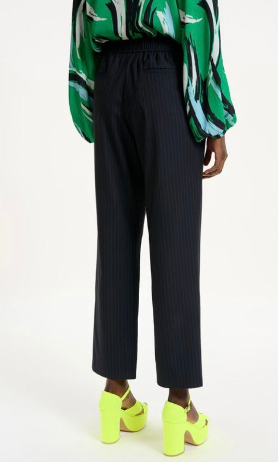 Essentiel Antwerp Navy Pinstripe Trousers