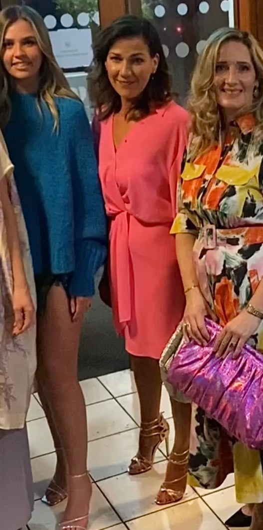 Essentiel Antwerp Neon Pink Mini Dress