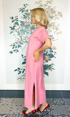 Candy Pink T-Shirt Maxi Dress