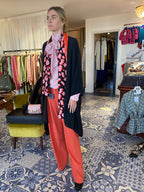 Tidings Long Silk Scarf, “Live ,Love , Laugh”