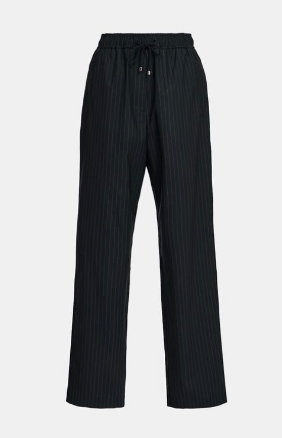 Essentiel Antwerp Navy Pinstripe Trousers