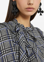 Otto’dame Tartan Blouse with Pussybow