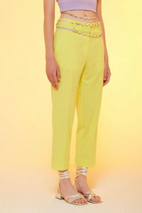 Ottodame Neon YellowCigarette Pants