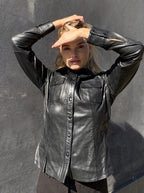 RDF Black Leather Shirt