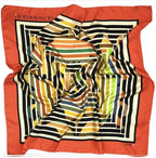 Tidings Large Orange “Outrageous “ Silk Scarf