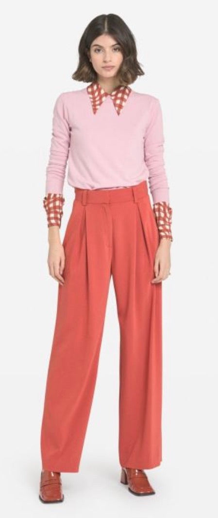 Ottodame Burnt Orange Wide Leg Trouser
