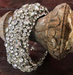 St. Erasmus Silver Swarovski Crystal Cuff Bracelet