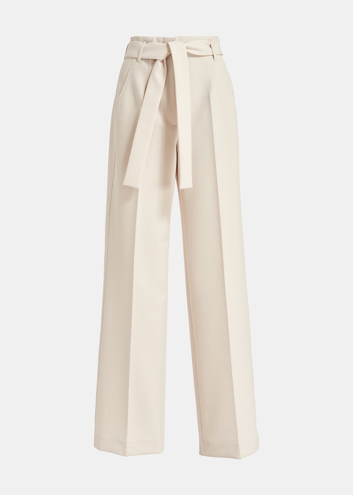 Essentiel Antwerp Oat Latte Cropped Double Breasted Blazer