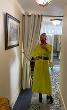 Load image into Gallery viewer, Wild Pony Lime Yellow Midi Shirt Dress
