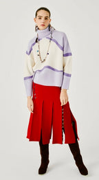 Beatrice B Lilac High Neck Sweater