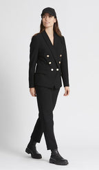 RDF Black Double Breasted Eloise Blazer