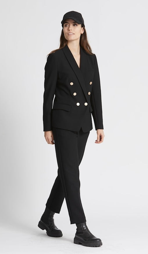 RDF Black Double Breasted Eloise Blazer