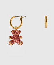 Load image into Gallery viewer, Nali Pink Teddy Bear Earrings
