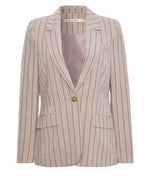 RDF Taupe Pinstripe Blazer