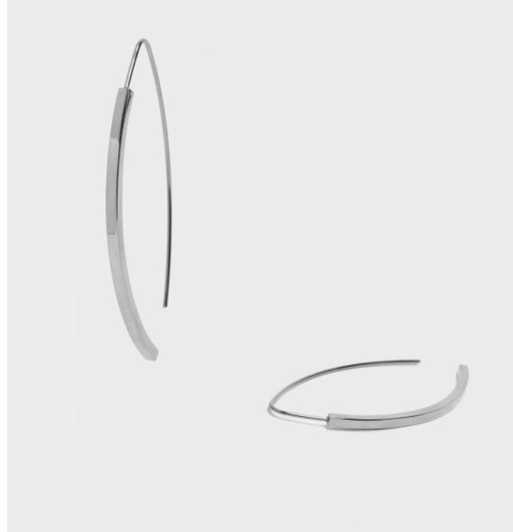 Nali Silver Hook Hoops
