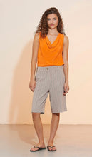 Load image into Gallery viewer, RDF Taupe Pinstripe Bermuda Shorts
