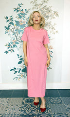 Candy Pink T-Shirt Maxi Dress