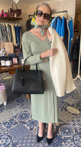 Beatrice Sage Green Midi Dress