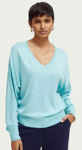 Load image into Gallery viewer, Scotch &amp; Soda Sky Blue V- Neck Sweater
