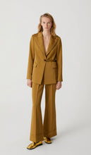 Load image into Gallery viewer, Beatrice B Tobacco Bronze Satin Wide Leg Suit Trousers
