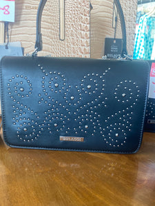 Bulaggi Black Shoulder Bag with Studs